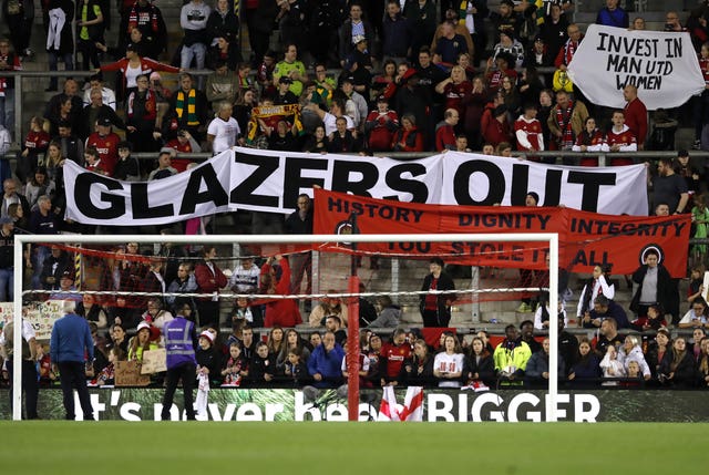 Manchester United have protested against the Glazers throughout their ownership