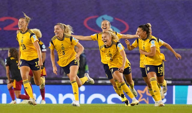 Sweden edged out Belgium to set up a clash with England