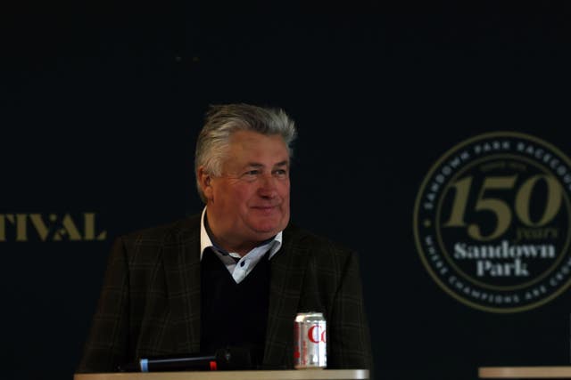 Trainer Paul Nicholls during a Cheltenham Festival preview at Sandown