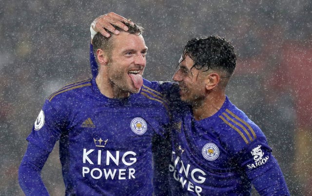 Ayoze Perez, right, and Jamie Vardy, left, hit hat-tricks at St Mary's in October as rampant Leicester demolished sorry Southampton to equal the biggest win in Premier League history. Strikes from Ben Chilwell, Youri Tielemans and James Maddison helped inflict the heaviest defeat in Saints’ 134-year existence as the Foxes emulated Manchester United’s 9-0 success over Ipswich in March 1995
