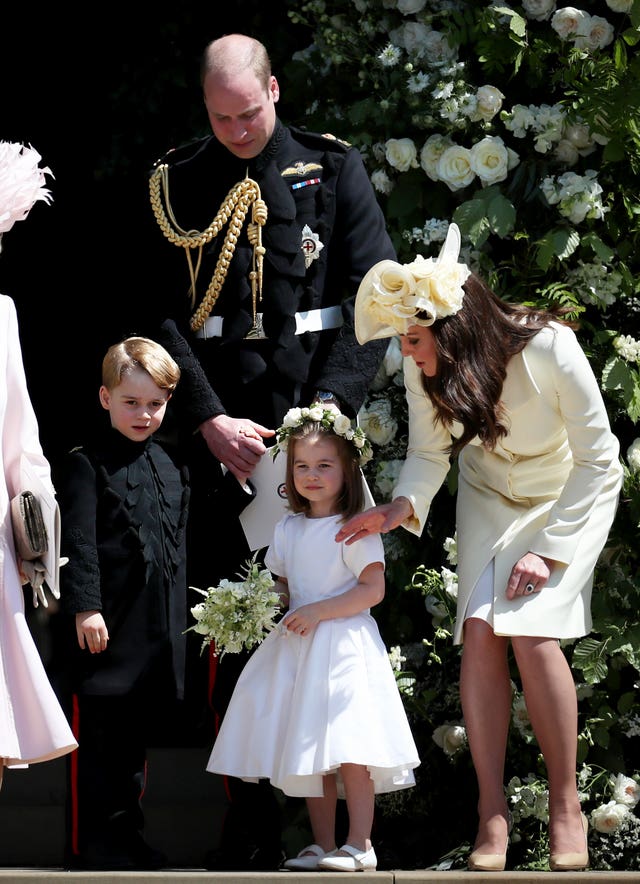 The baby's cousins George and Charlotte