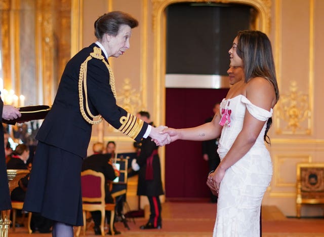 Gymnast Ellie Downie is made a Member of the Order of the British Empire (MBE) by the Princess Royal at Windsor Castle in March