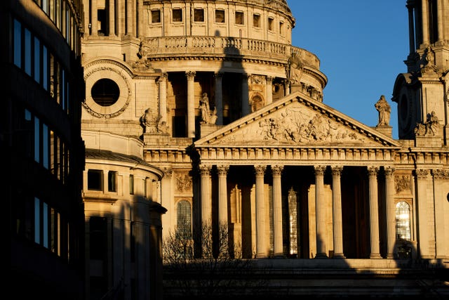 St Paul's Cathedral, in London (John Walton/PA)