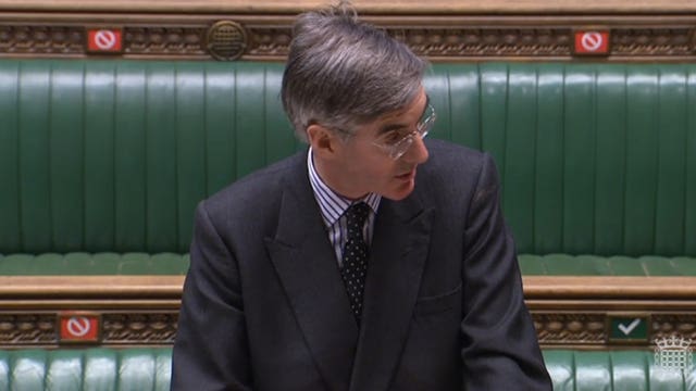 Commons Leader Jacob Rees-Mogg 