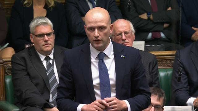 SNP Westminster leader Stephen Flynn speaking in the House of Commons 