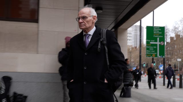 Former MP Crispin Blunt arriving at Westminster Magistrates' Court, London