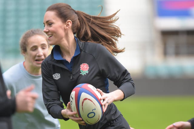 The Princess of Wales is the Patron of the Rugby Football Union (Jeremy Selwyn/PA)