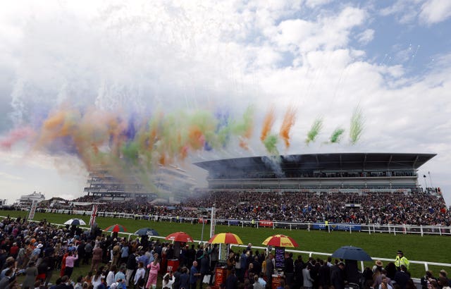 Fireworks at Epsom ahead of the Derby 