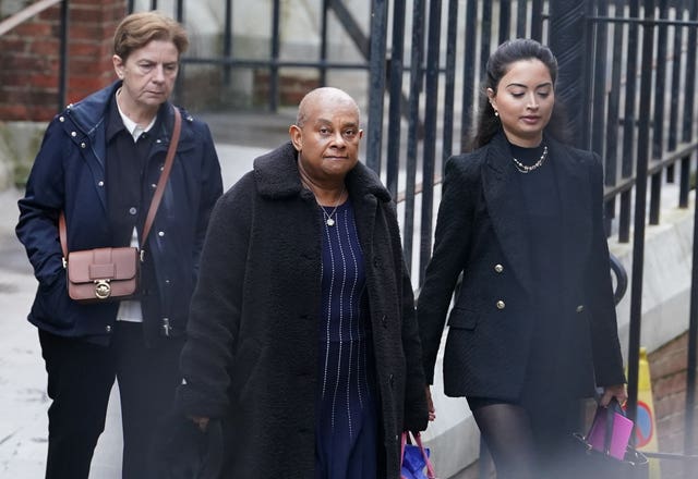 Baroness Doreen Lawrence, the mother of Stephen Lawrence, at an earlier hearing 