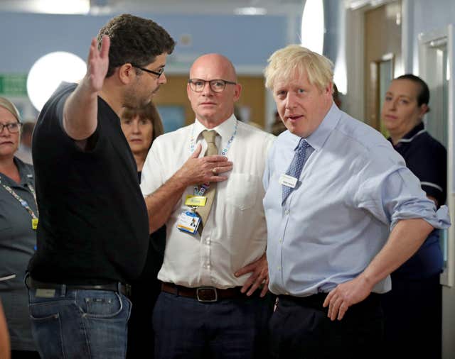 Prime Minister Boris Johnson visits Whipps Cross