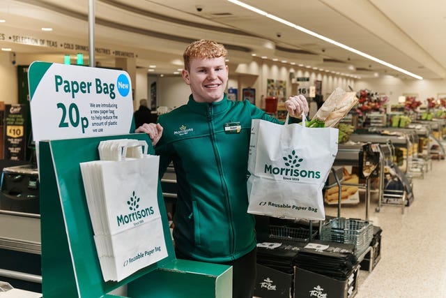 Morrisons new paper bag