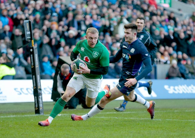 Keith Earls sealed Ireland's win earlier this year