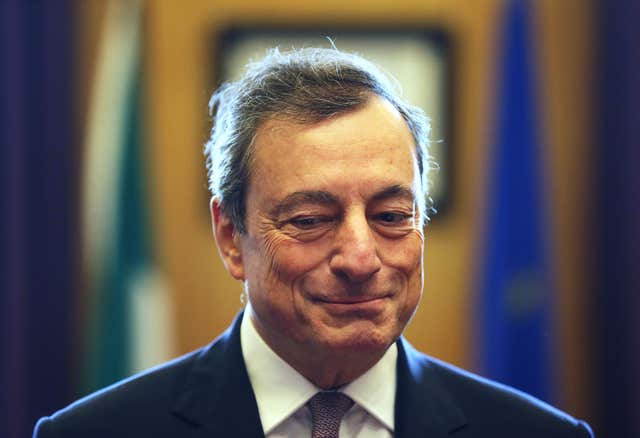 Mario Draghi (Brian Lawless/PA)
