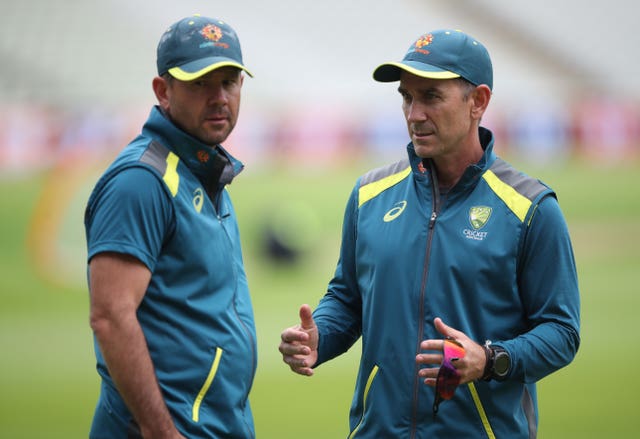 Ricky Ponting (left) and Justin Langer (right) have been linked.