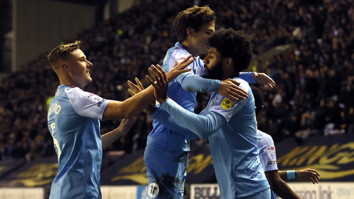 Ellis Simms celebrates scoring Sunderland’s first goal (Richard Sellers/PA)