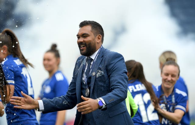 Jonathan Morgan's Leicester are the WSL's newcomers following promotion last term (Joe Giddens/PA).