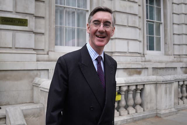 Jacob Rees-Mogg leaves the Cabinet Office 