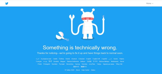 Users reporting issues with Twitter