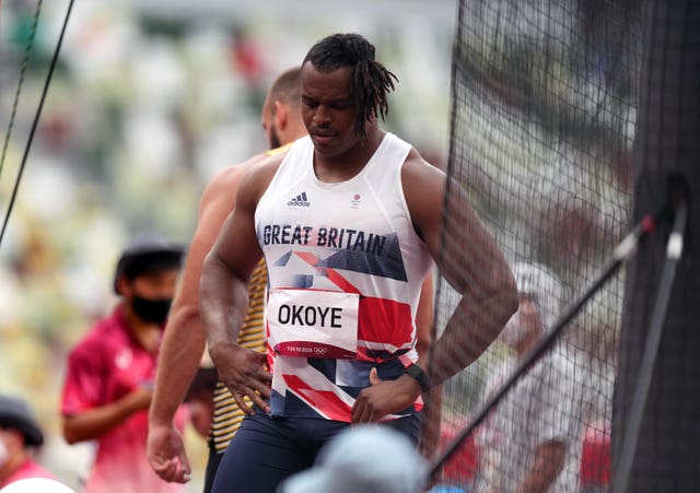 Lawrence Okoye struggled in the discus