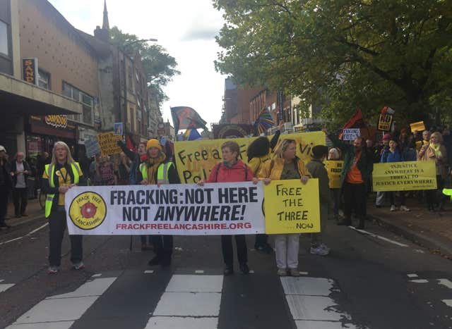 Fracking protest