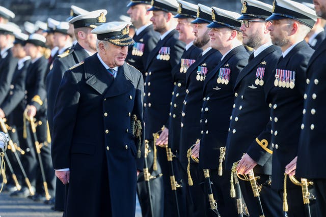 Royal visit to Britannia Royal Naval College
