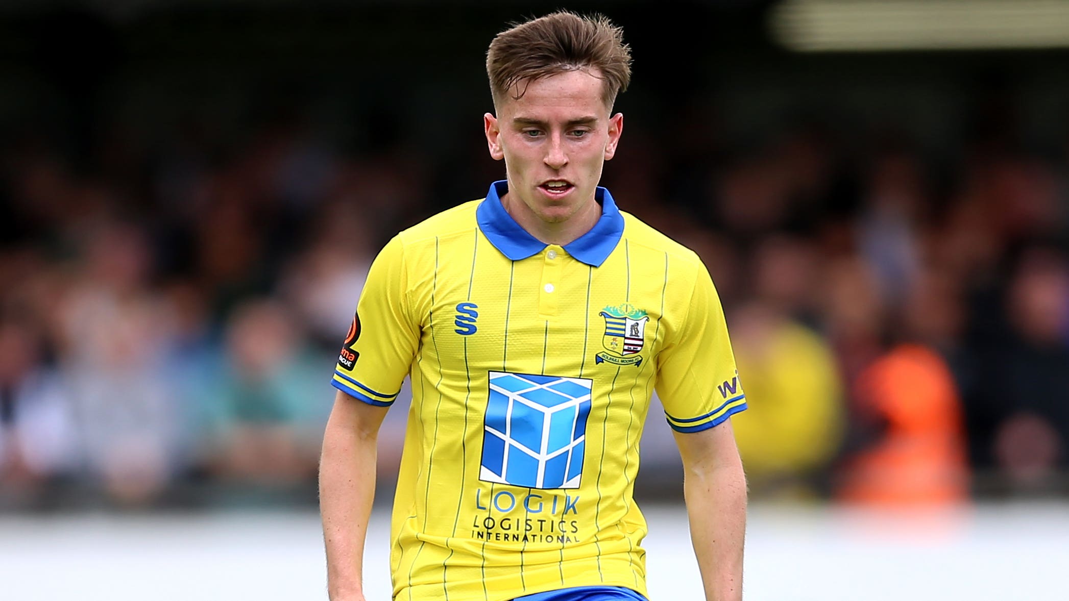 Joe Sbarra opened the scoring for Solihull (Nigel French/PA)