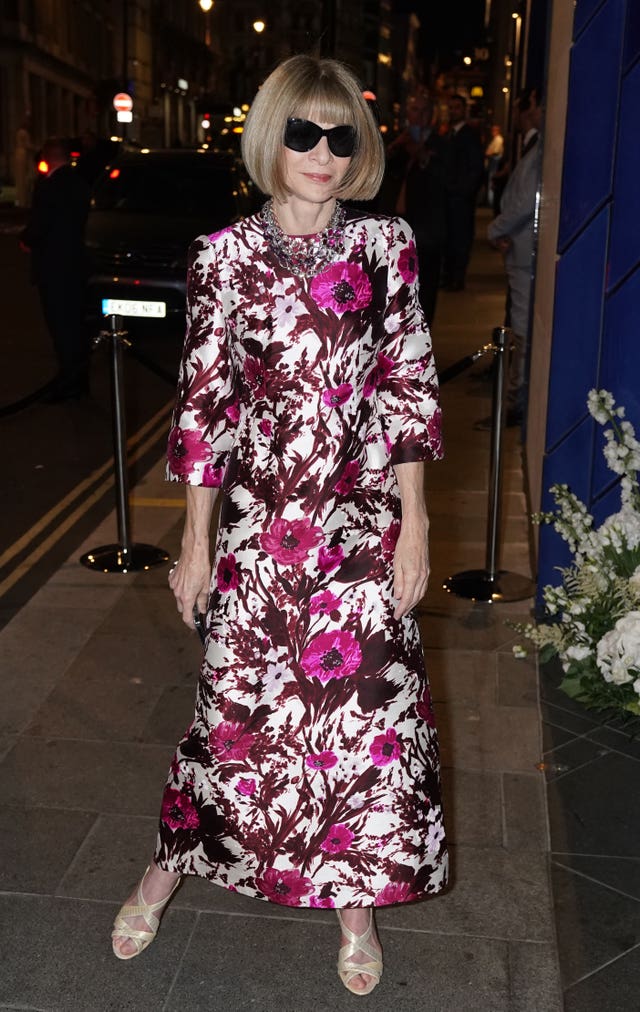 Anna Wintour arriving for the Vogue x Tiffany and Co Fashion and Film event