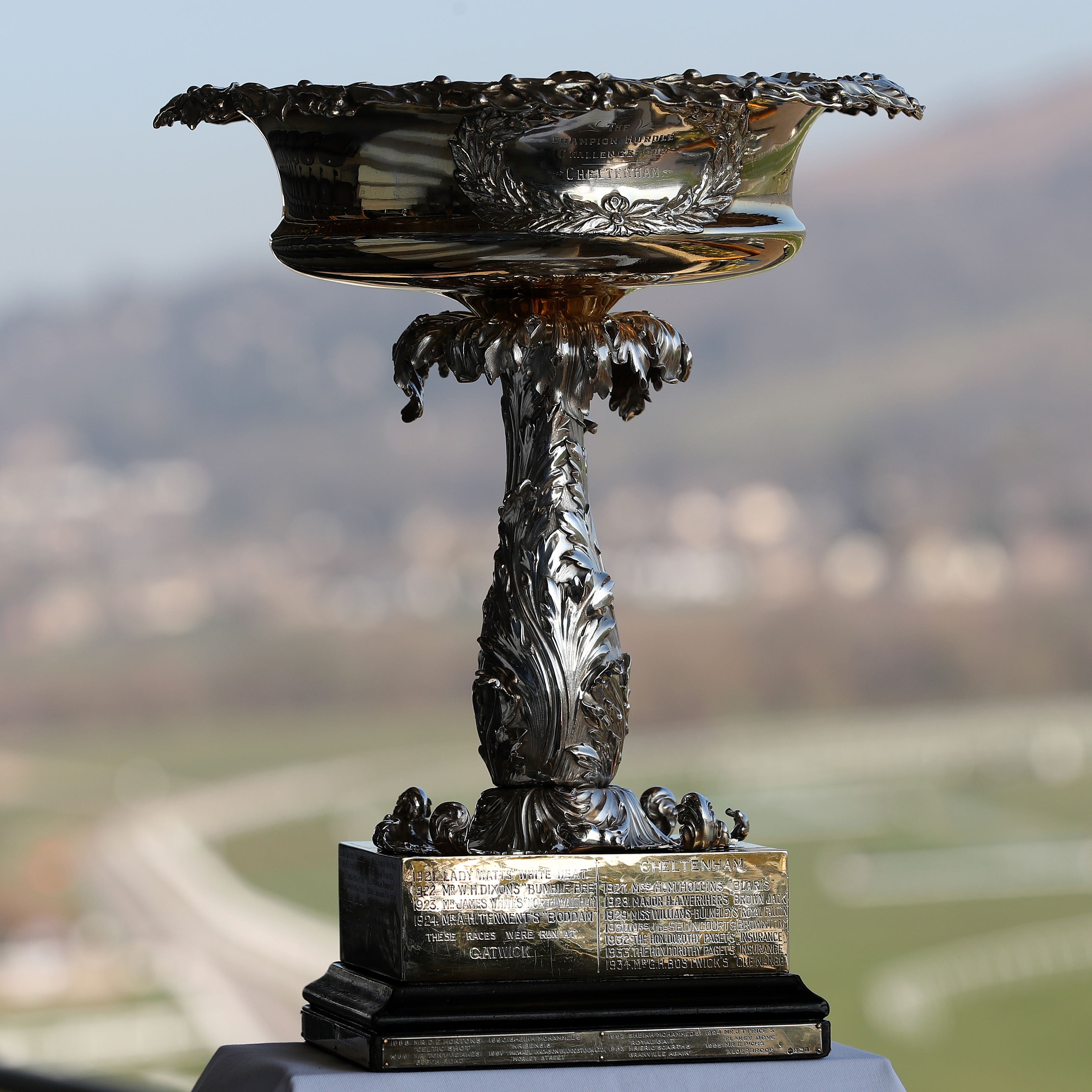 The Champion Hurdle trophy
