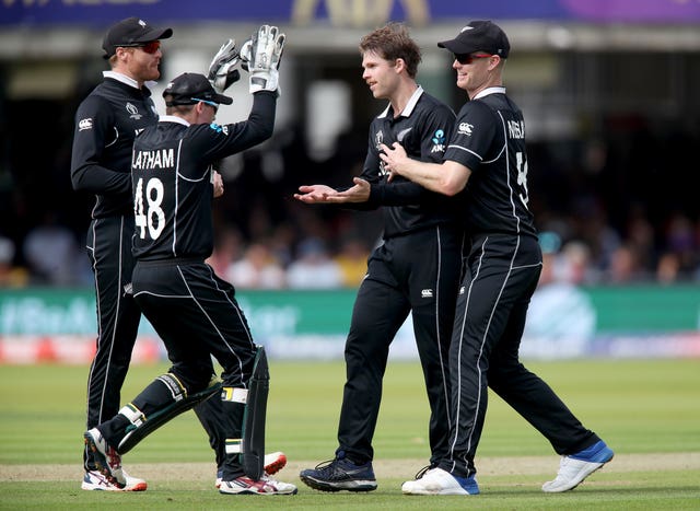 Lockie Ferguson, second right, is in line for his Test debut (Nick Potts/PA)