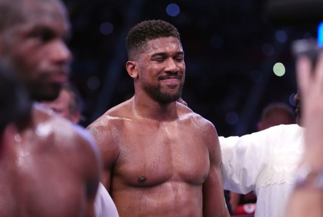 Anthony Joshua after his defeat by Daniel Dubois following the IBF world heavyweight bout at Wembley Stadium