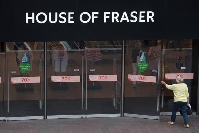 A House of Fraser store in Bristol