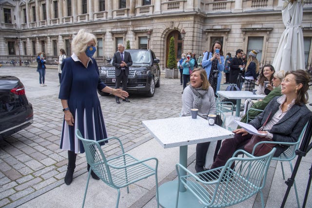 Duchess of Cornwall visit to the Royal Academy