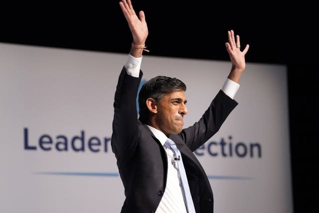 Rishi Sunak during a hustings event in Darlington, County Durham, as part of the campaign to be leader of the Conservative Party and the next prime minister