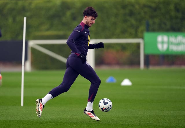 Declan Rice in training 