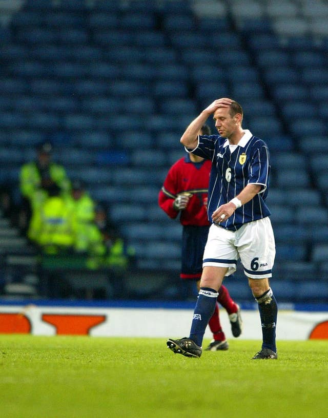 Craig Burley's goal in a 1-1 draw with Norway at World Cup 1998 was the last time Scotland scored at a major tournament