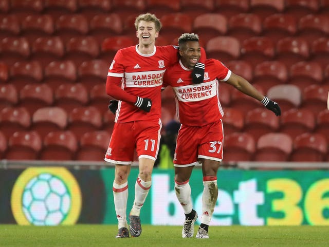 Adama Traore, right, had a two-year spell with Middlesbrough 