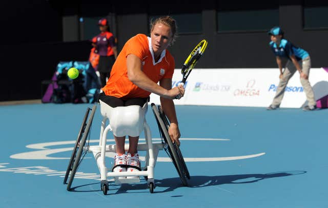 Esther Vergeer in action at London 2012