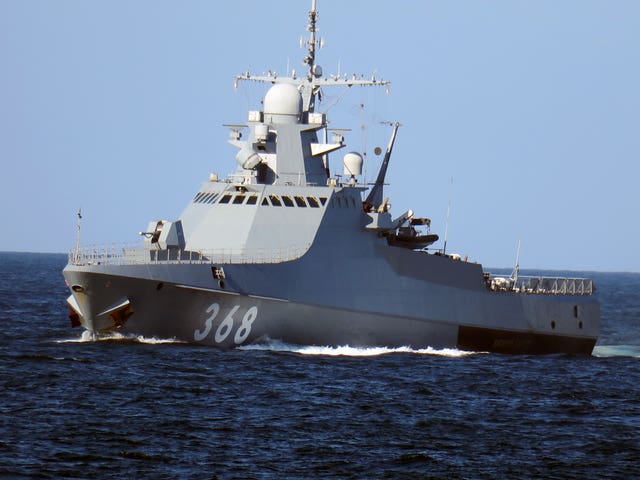 Navy shadows Russian ships