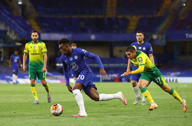 Chelsea in action against Norwich