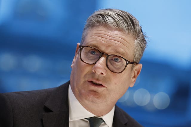 Head shot of Prime Minister Sir Keir Starmer during a business meeting with top executives from some of Britain’s major businesses in central London