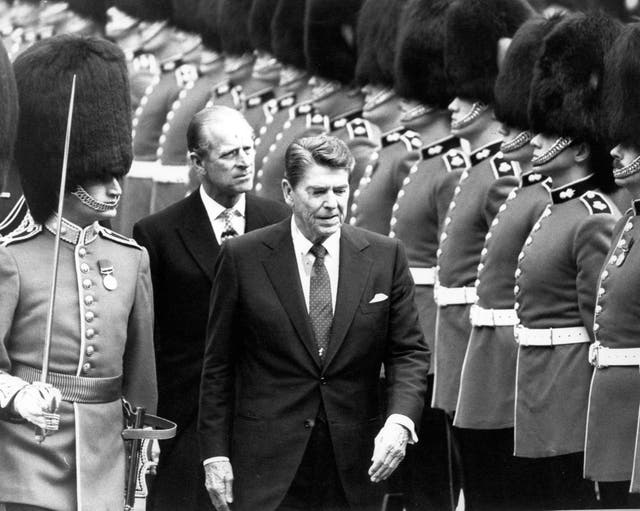 Royalty – Duke of Edinburgh and President Reagan – Windsor Castle