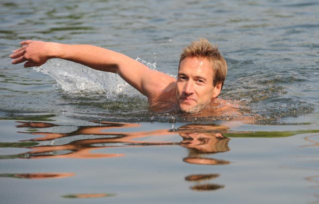 Ben Fogle swimming in the Serpentine