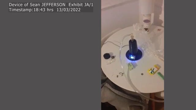 Drugs seen on police video two weeks before Darcy-Leigh suffered the fatal injury