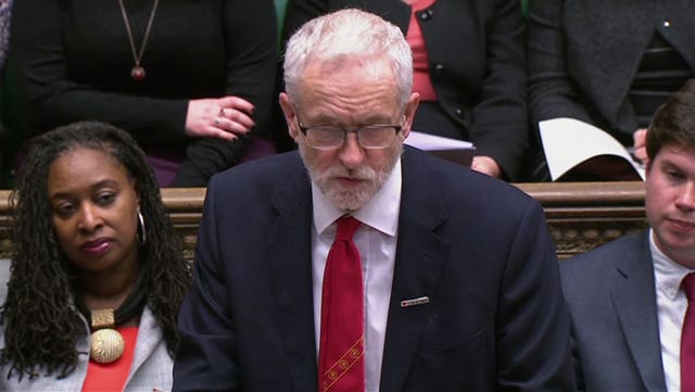 Jeremy Corbyn is reportedly facing up to 10 resignations from Labour's top team if he fails to push the case for a new Brexit referendum (House of Commons/PA)