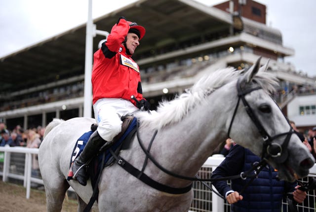 Harry Skelton celebrates Cheltenham glory with Grey Dawning