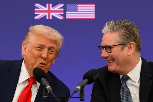 Donald Trump on a state visit to UK