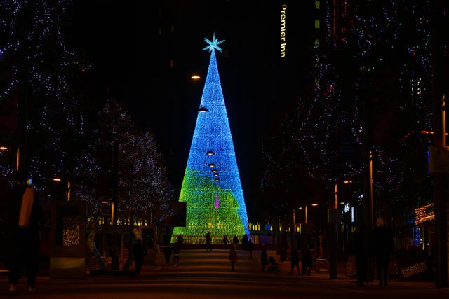 London’s tallest LED Christmas tree