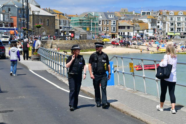 The seafront in St Ives