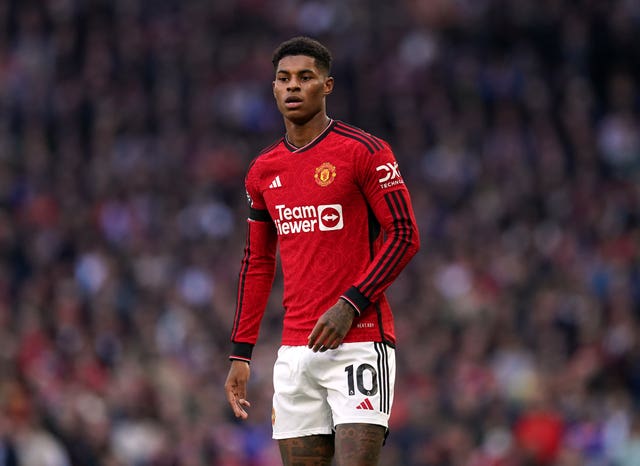Marcus Rashford went out after the defeat to Manchester City in October