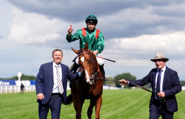Mickael Barzalona celebrates 